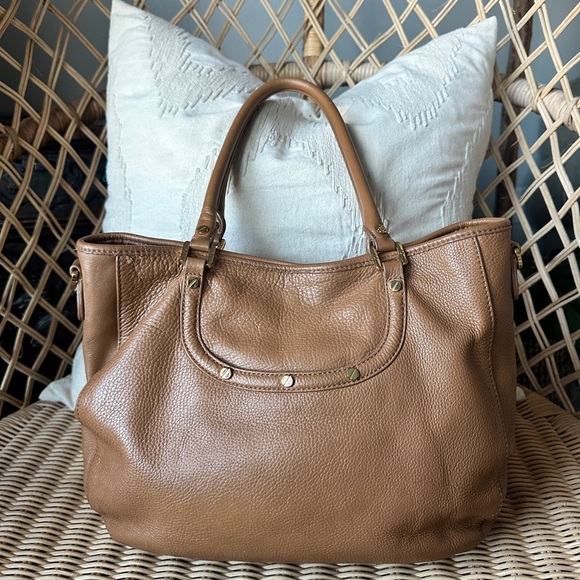 Tory Burch Amanda Hobo Bag Caramel Leather - Picture 5 of 17